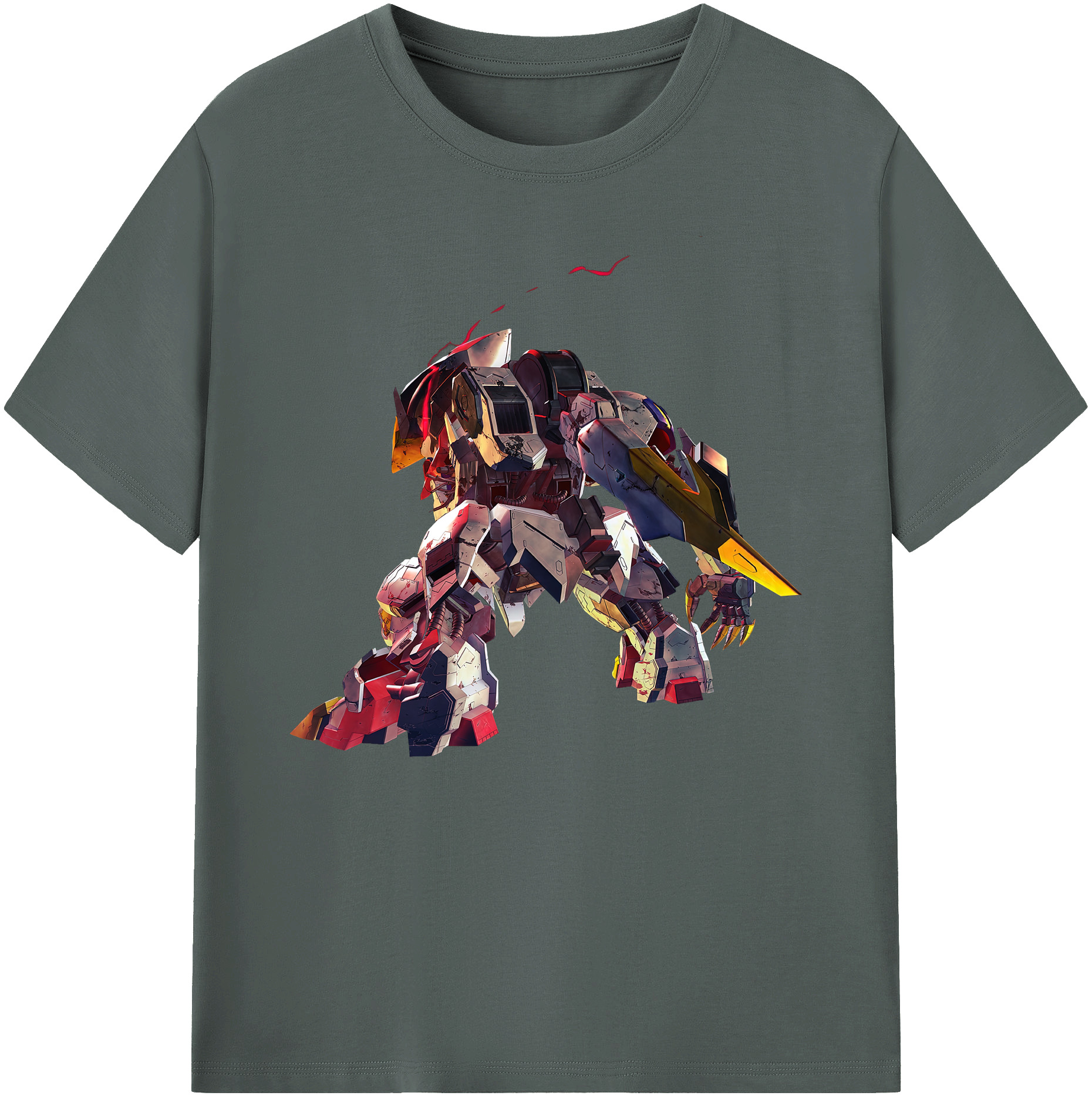 （画像用） 機動戦士ガンダム Mobile Suit Gundam 綿100％ メンズ半袖Tシャツ｜肌触りやわらか＆通気性